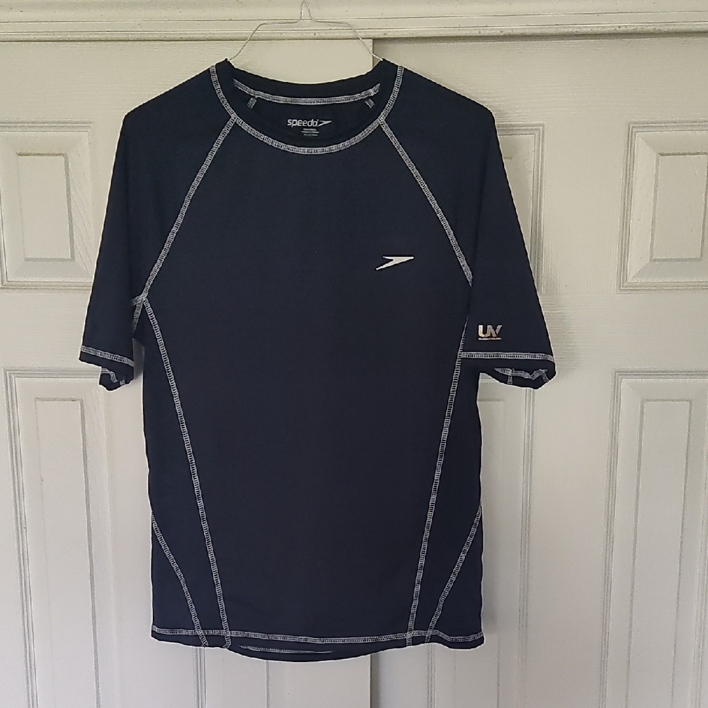 Speedo Men's Navy Rash Guard